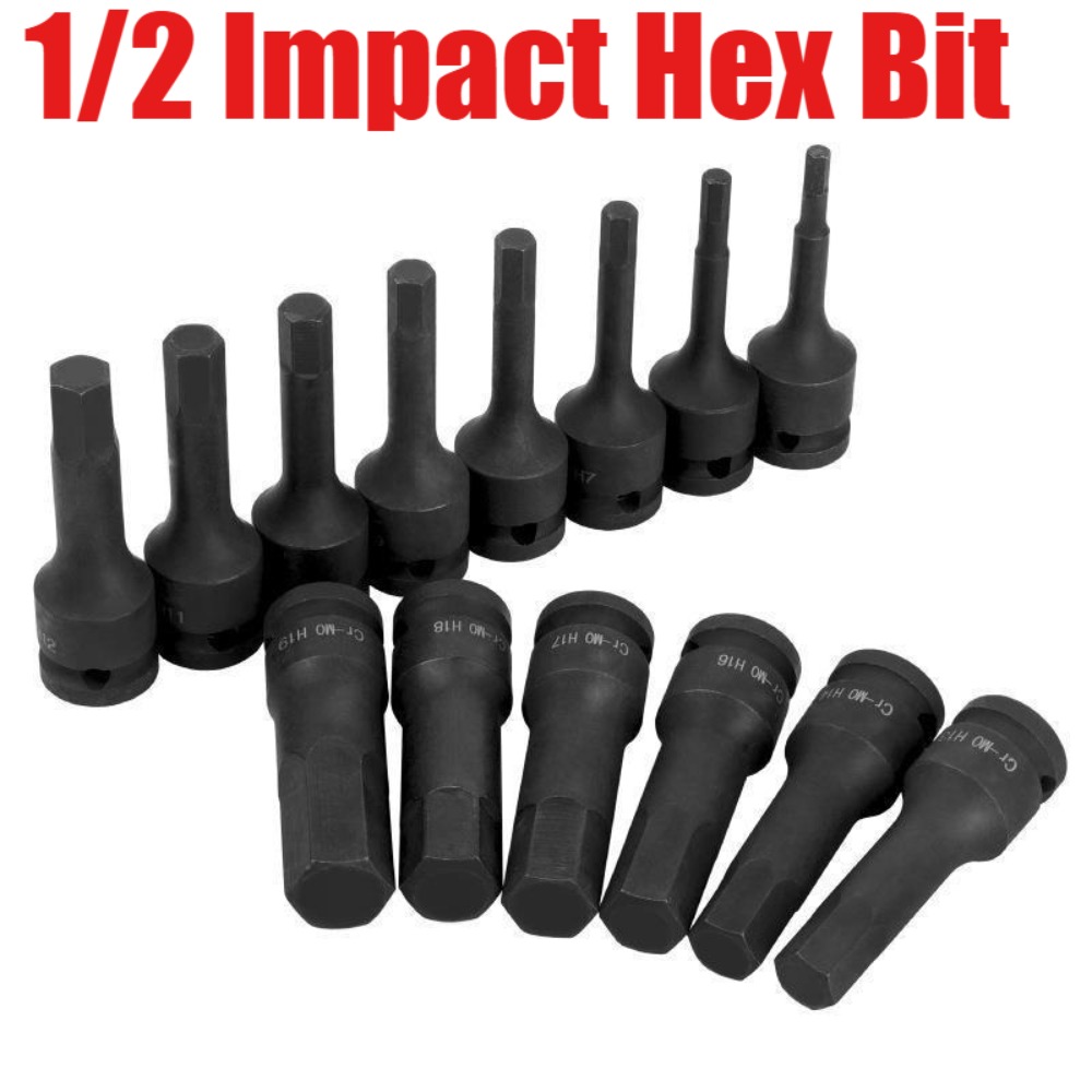 Home Improvement Tools - 1/2 Inch Impact Hex Bit Socket