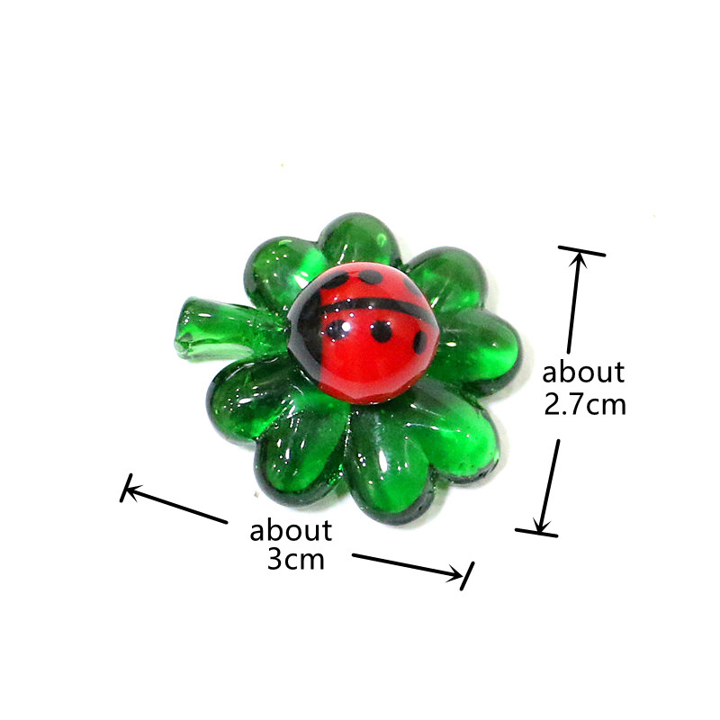 5pcs Green Mini Glass Four-Lea - Home Improvement News review and price