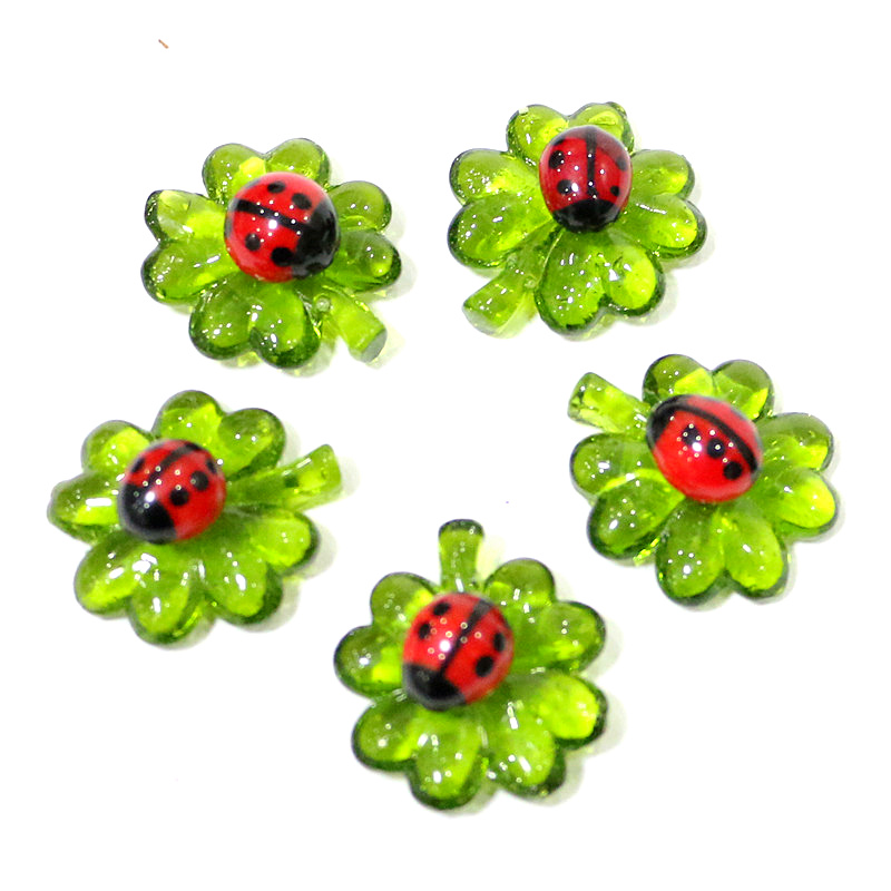 5pcs Green Mini Glass Four-Lea - Home Improvement News review and price